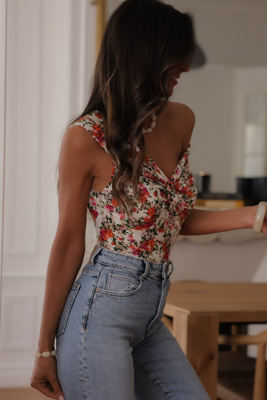 Top Liberty blanc