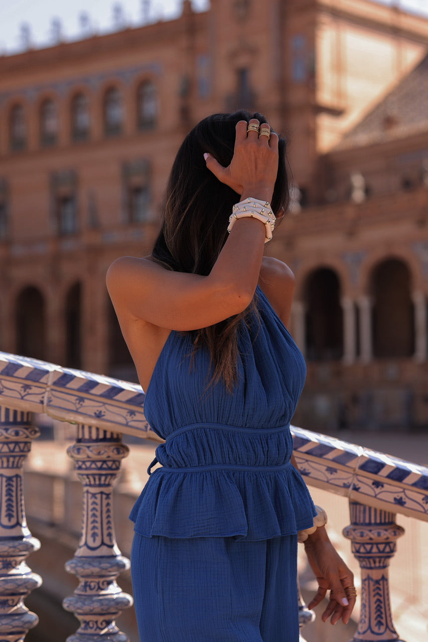 Top Livie bleu royal