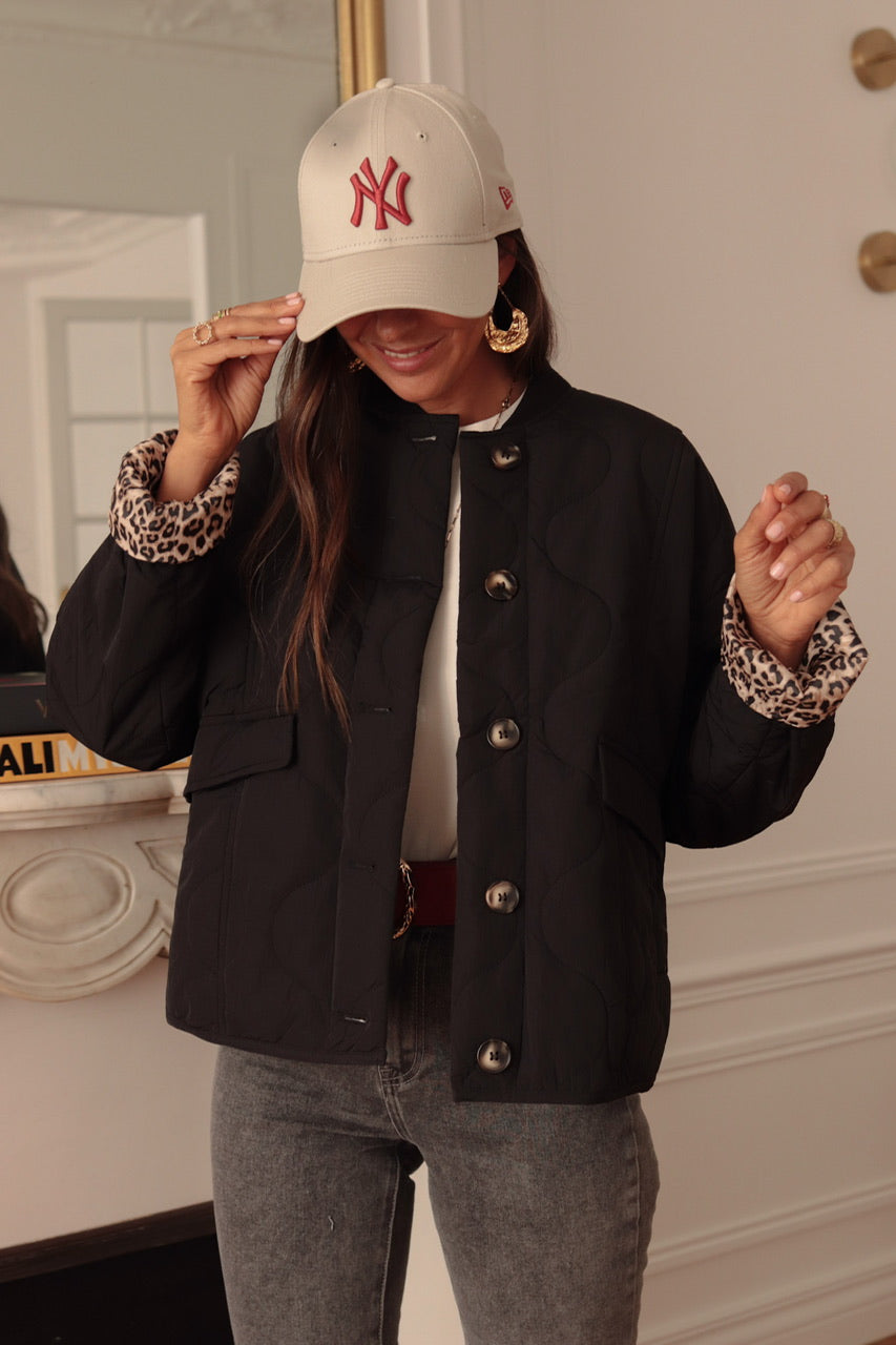 Veste May matelassée noir