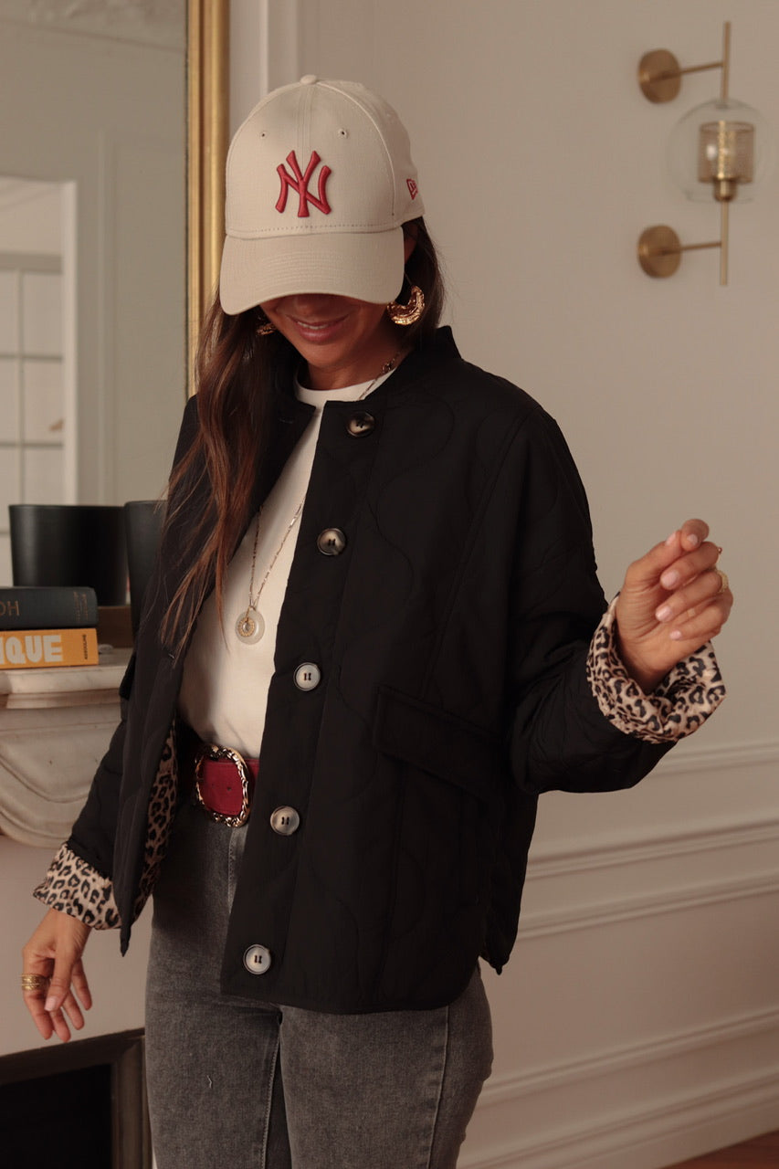 Veste May matelassée noir