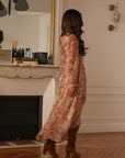 Robe longue Elva camel
