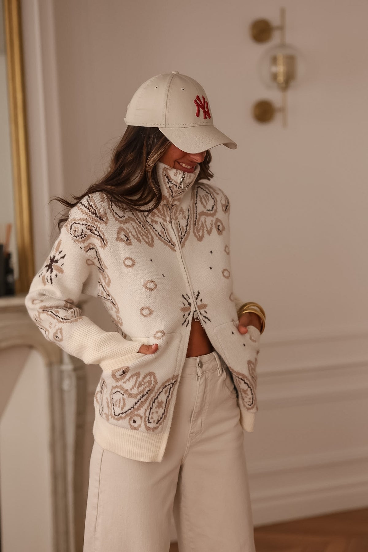 Gilet Bandana beige