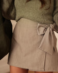 Jupe-short Gigi taupe