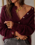 Gilet Sélan prune