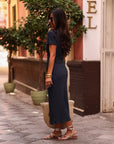 Robe Gaby bleu marine