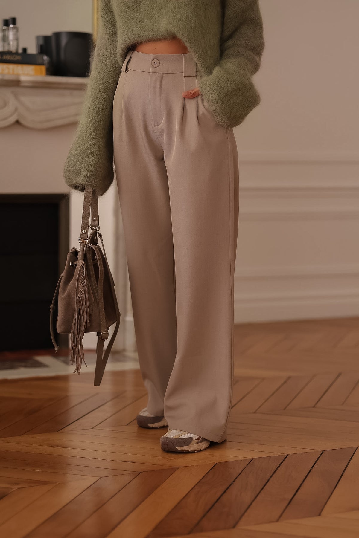 Pantalon Eddie beige
