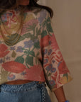 Pull Jade à fleurs