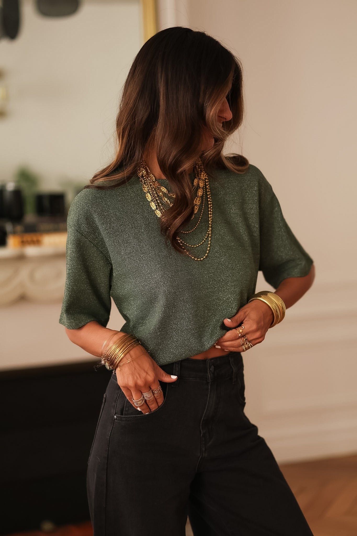 Tee-shirt Dina vert