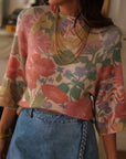 Pull Jade à fleurs