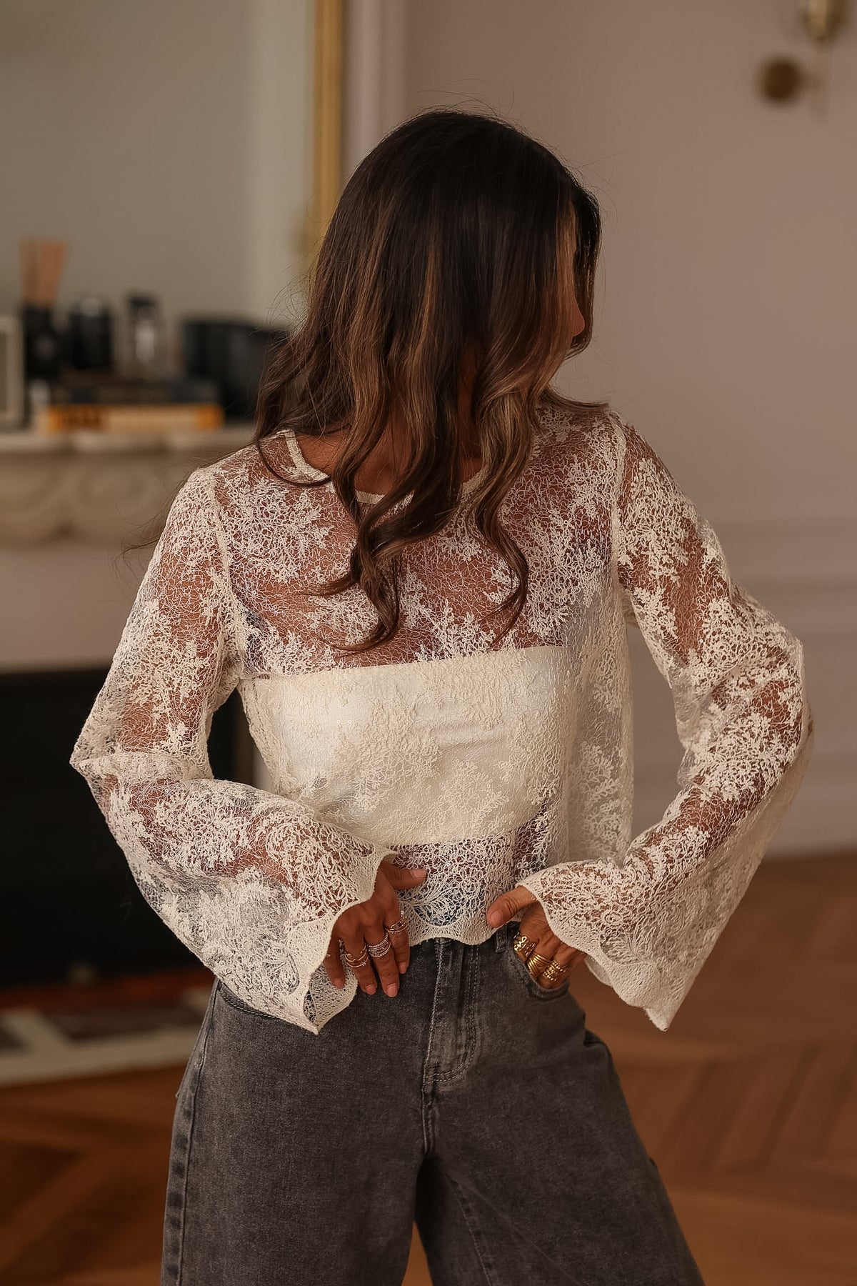 Blouse Drew en dentelle