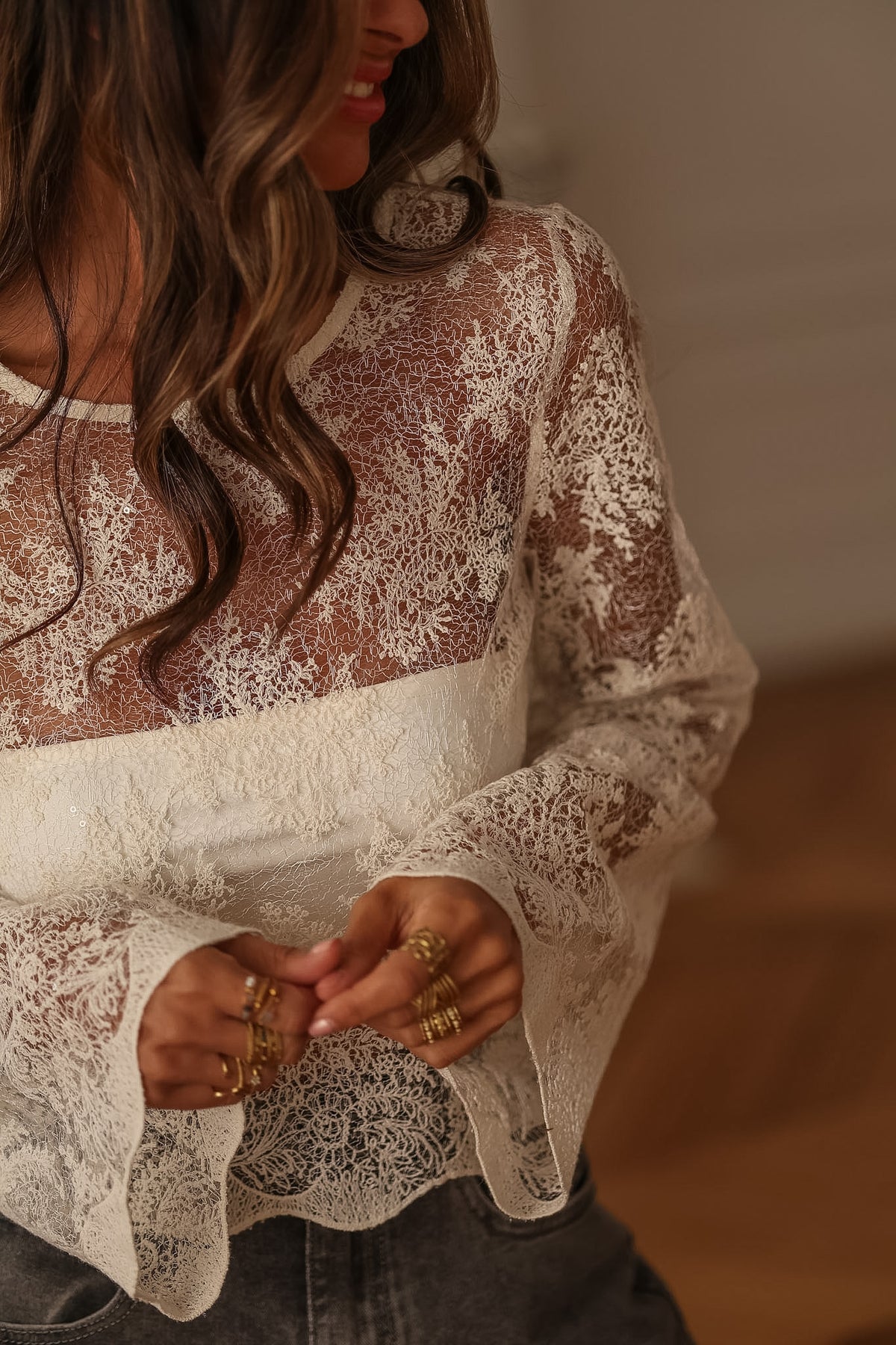 Blouse Drew en dentelle