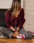 Gilet Sélan prune