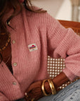 Gilet Flavie rose