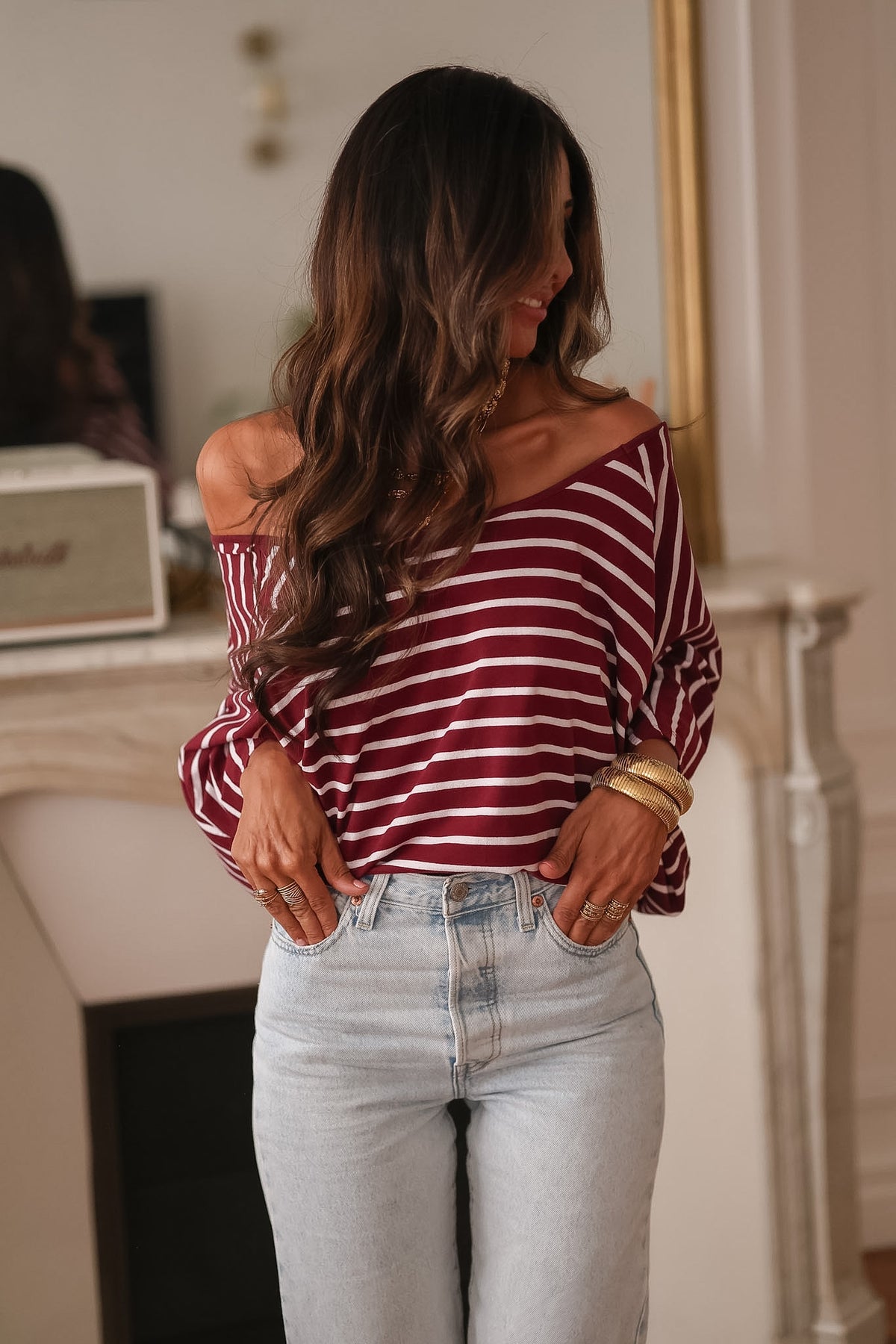 Tee-shirt Nell bordeaux