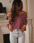 Tee-shirt Nell bordeaux