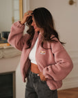 Veste polaire Gia rose