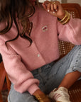 Gilet Flavie rose