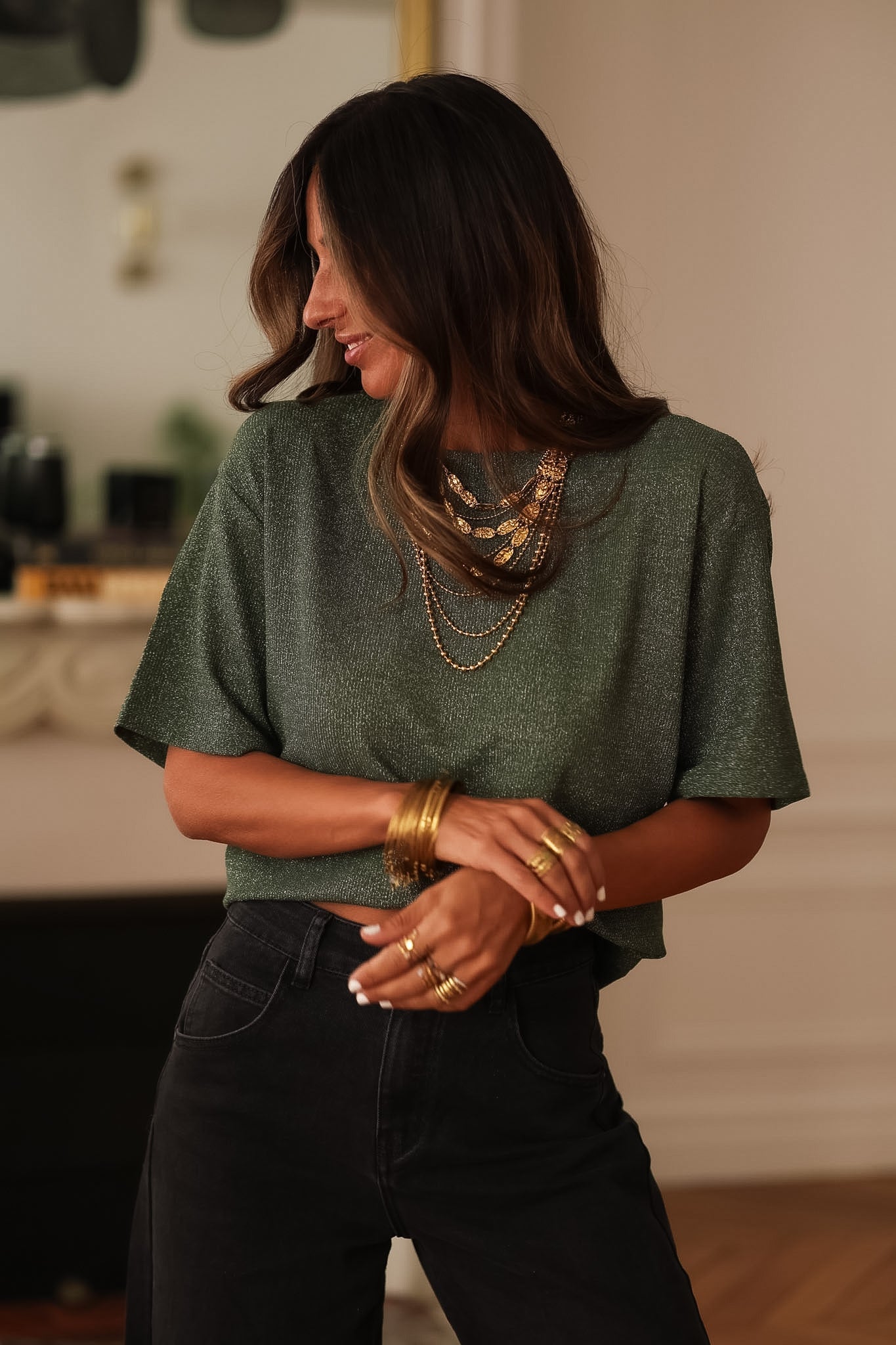 Tee-shirt Dina vert
