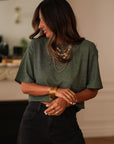 Tee-shirt Dina vert