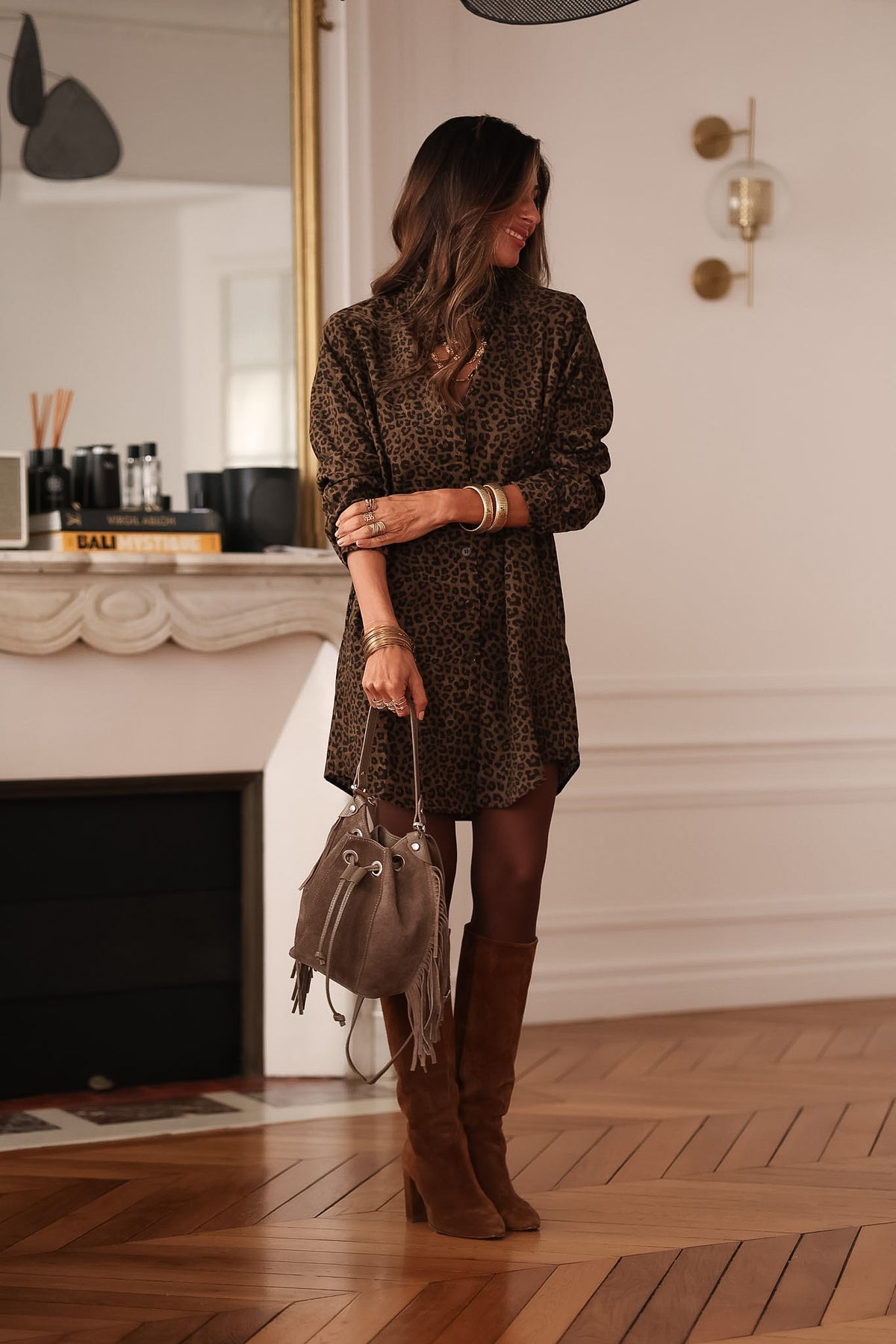 Robe Uma léopard
