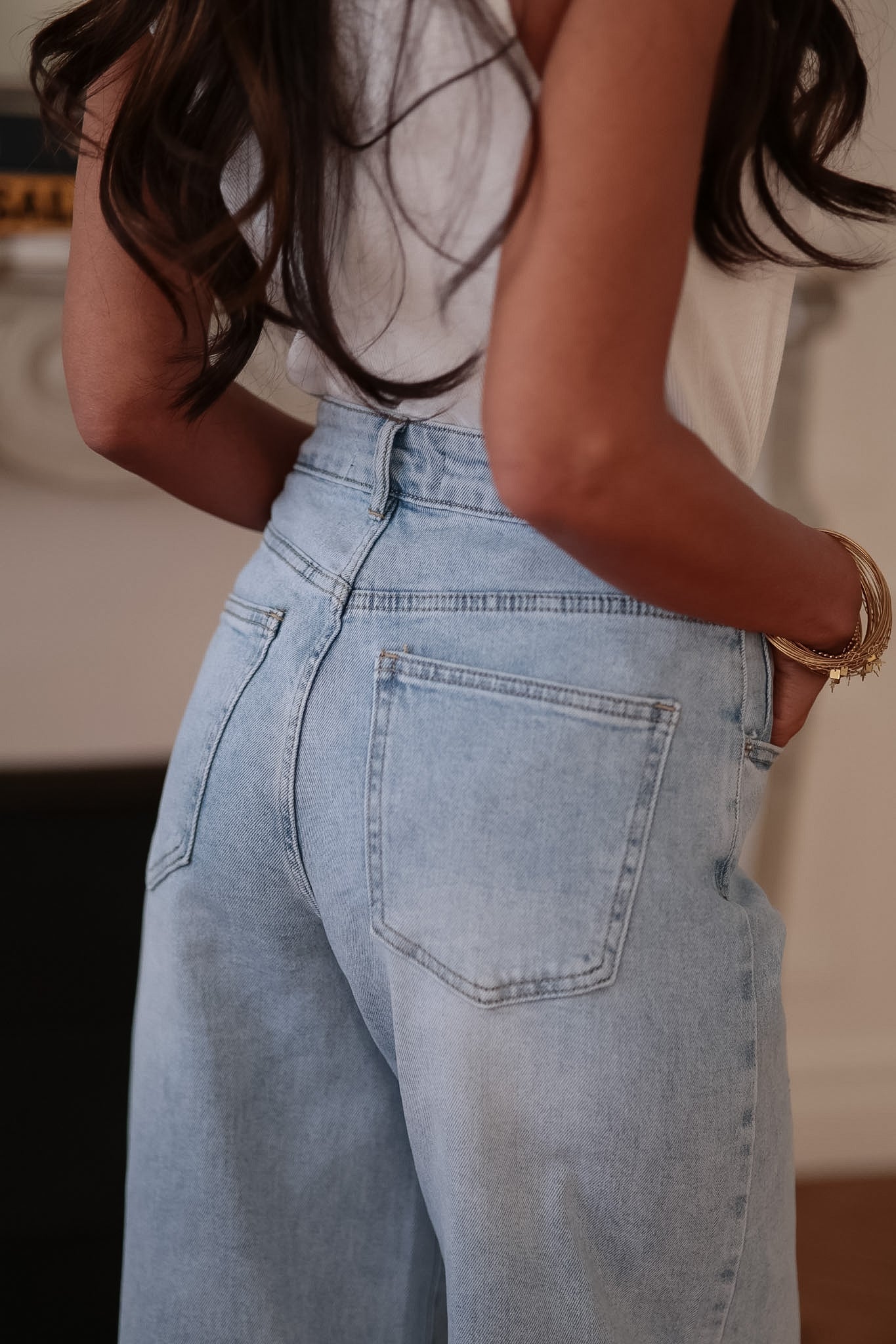 Jean balloon Riven bleu