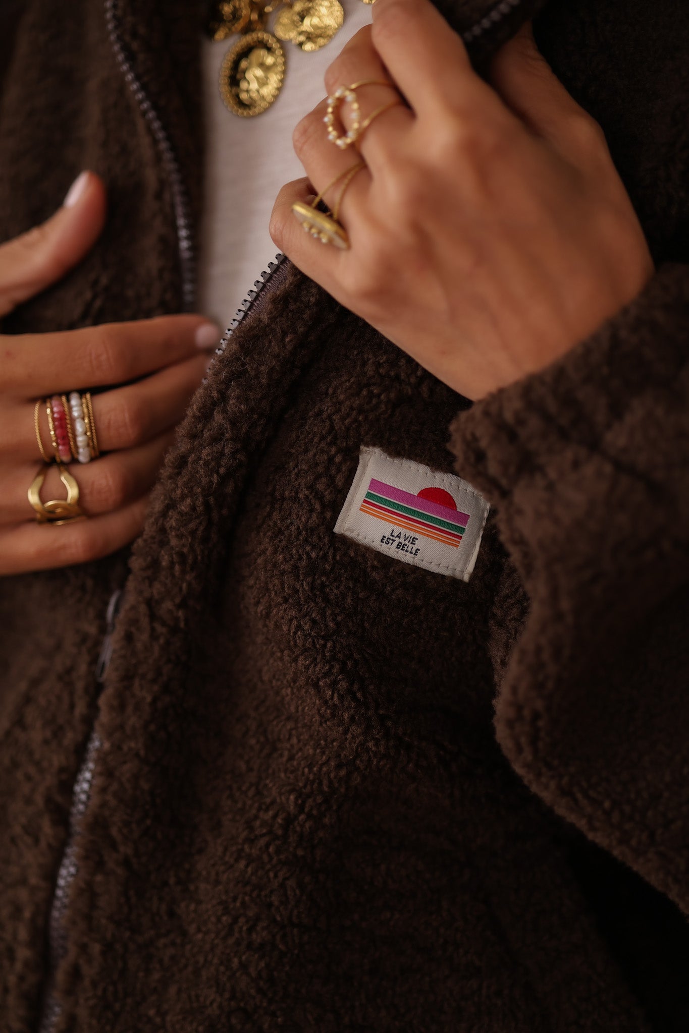 Veste polaire Johane choco