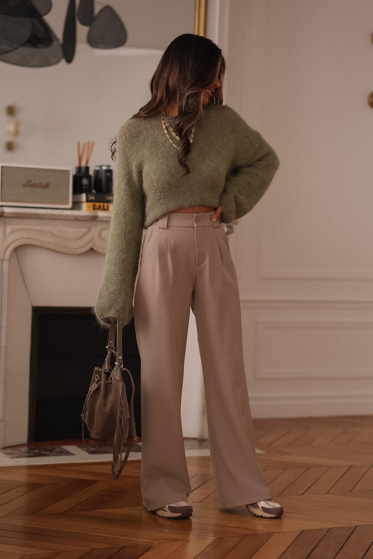 Pantalon Eddie beige