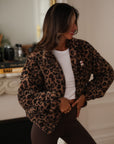 Veste polaire Johane léopard