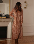 Robe longue Elva camel