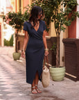Robe Gaby bleu marine