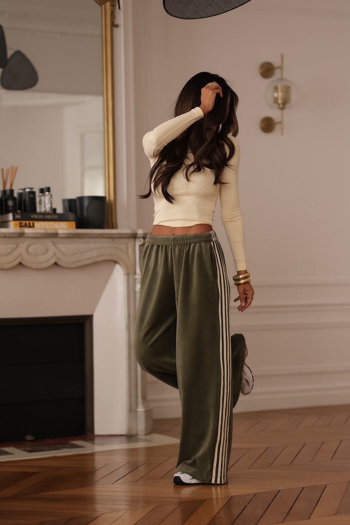 Jogging Joy velours vert