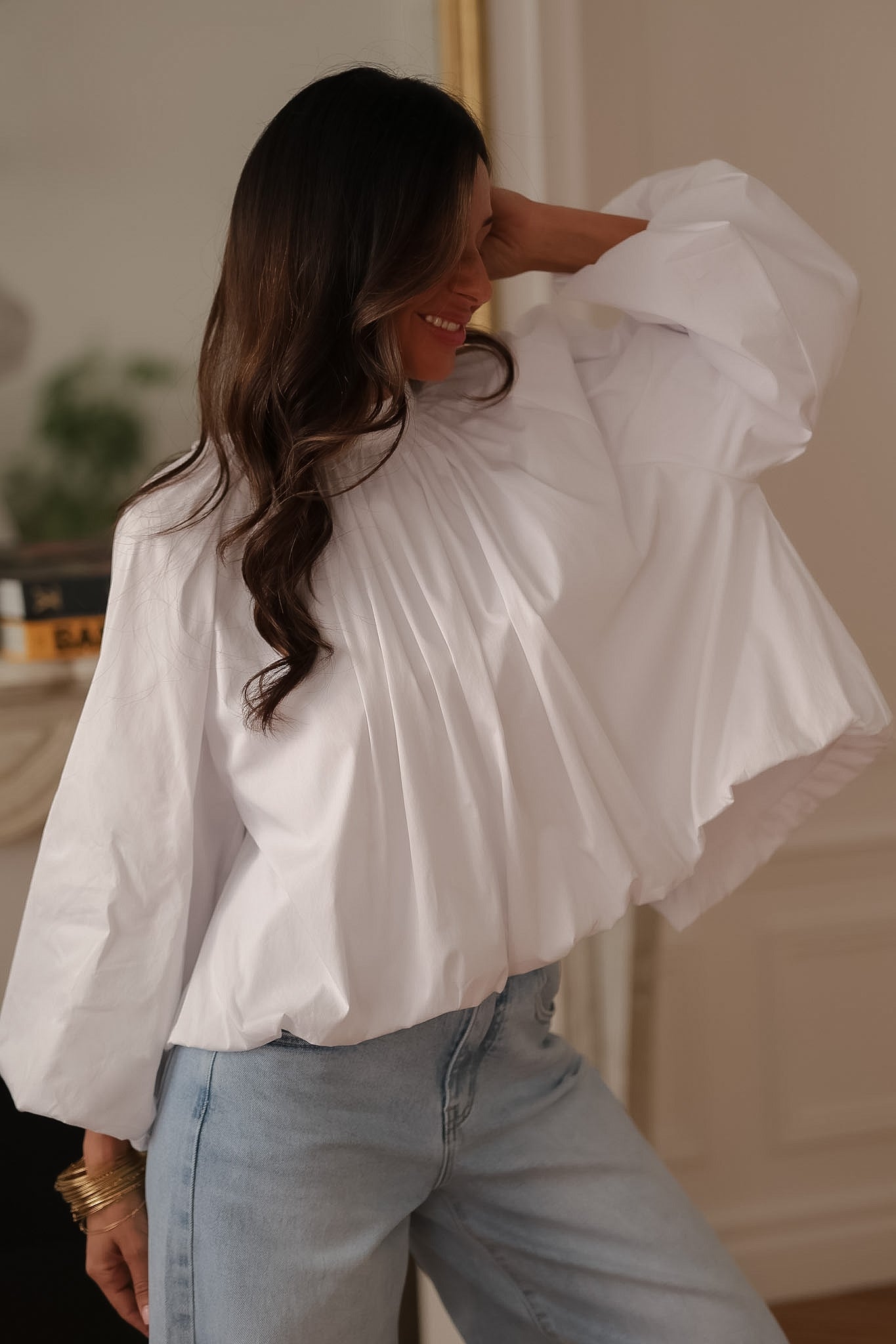 Blouse Oxana blanche