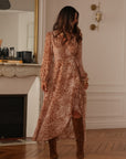 Robe longue Elva camel