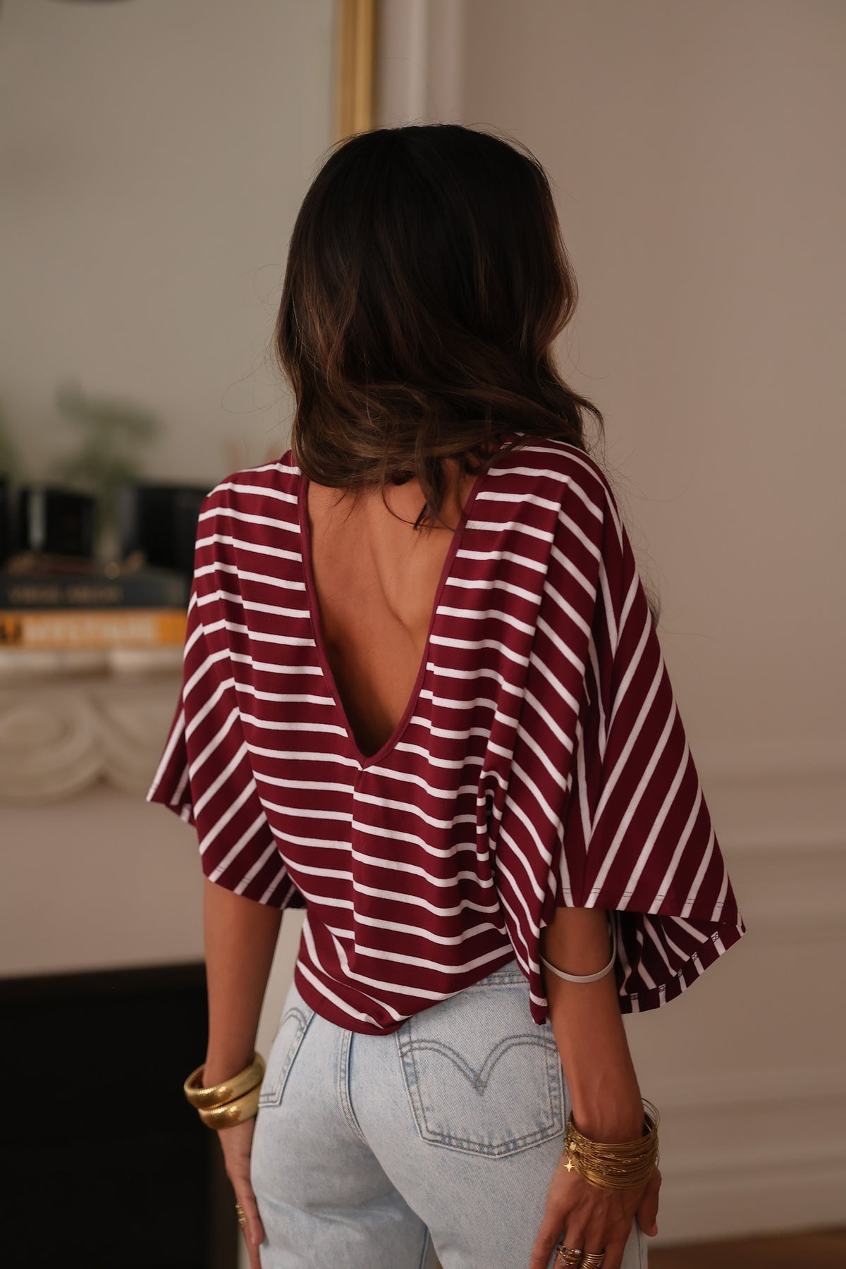 Tee-shirt Nell bordeaux