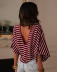 Tee-shirt Nell bordeaux
