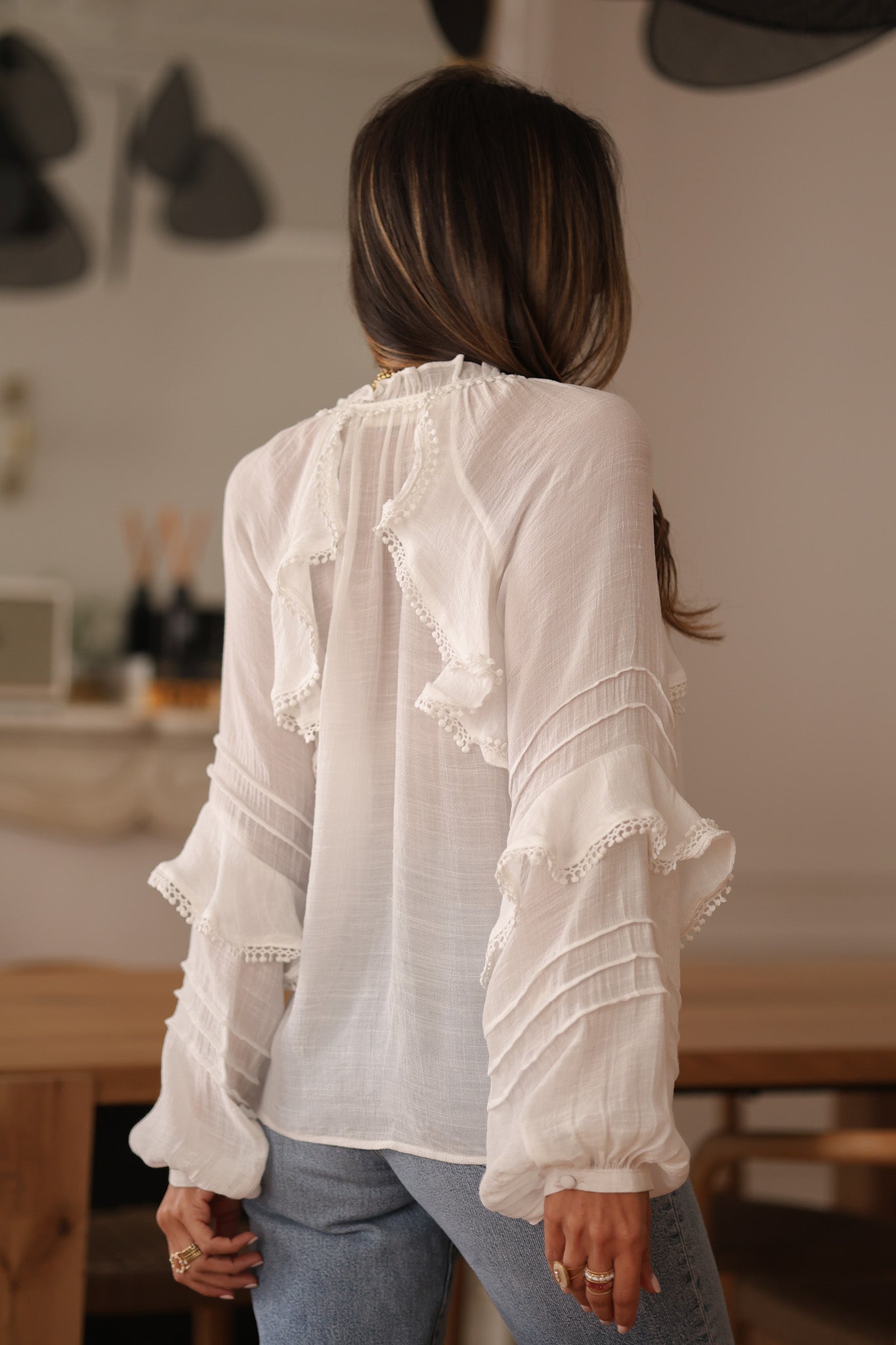 Blouse Victoria écrue
