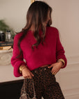 Pull Catalina framboise