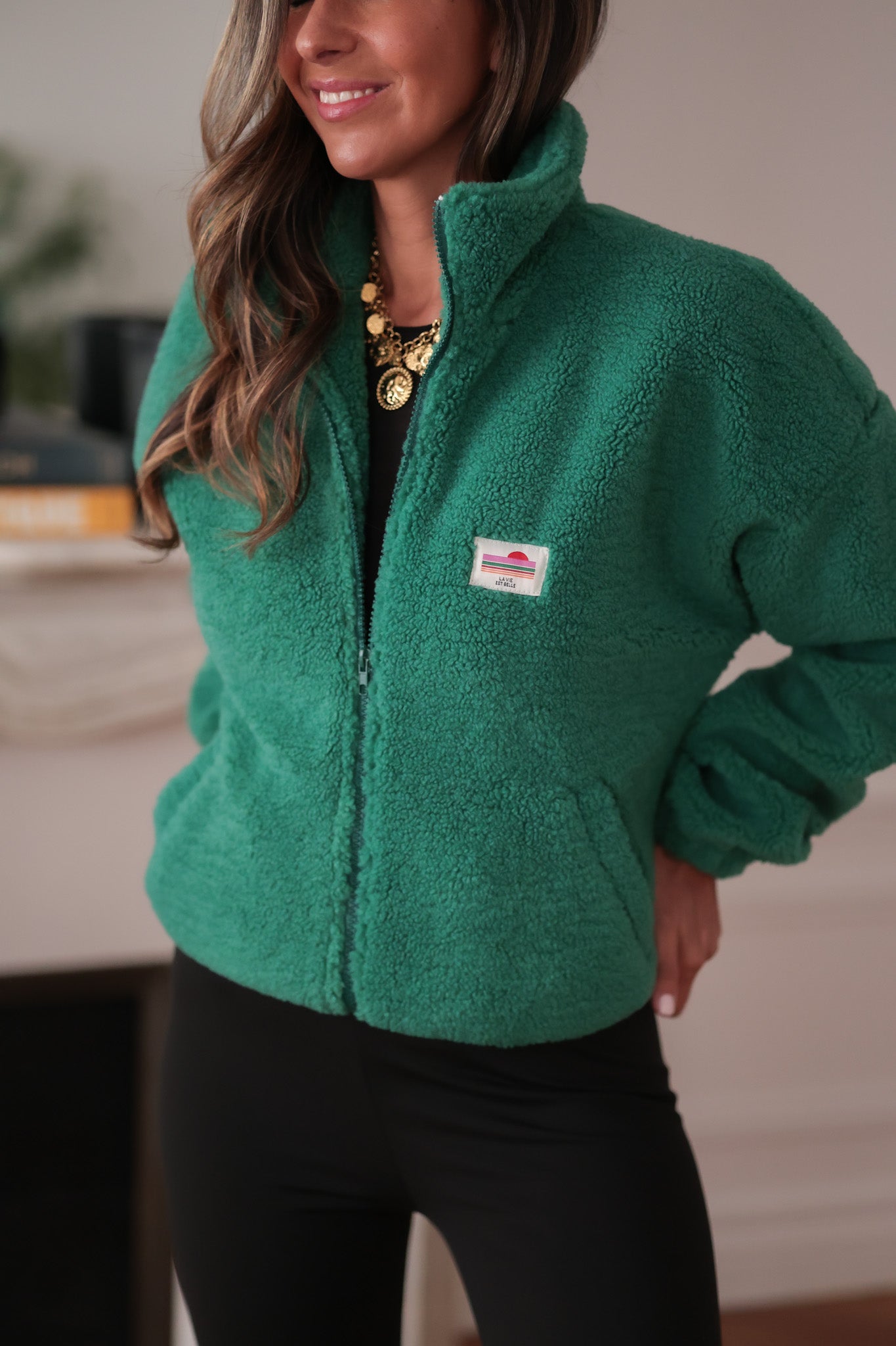 Veste polaire Johane vert