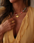 Collier ras de cou Amour avec pendentif cœur (vue 4)