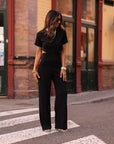 Combi-pantalon Ysé noire (PRÉCOMMANDE)