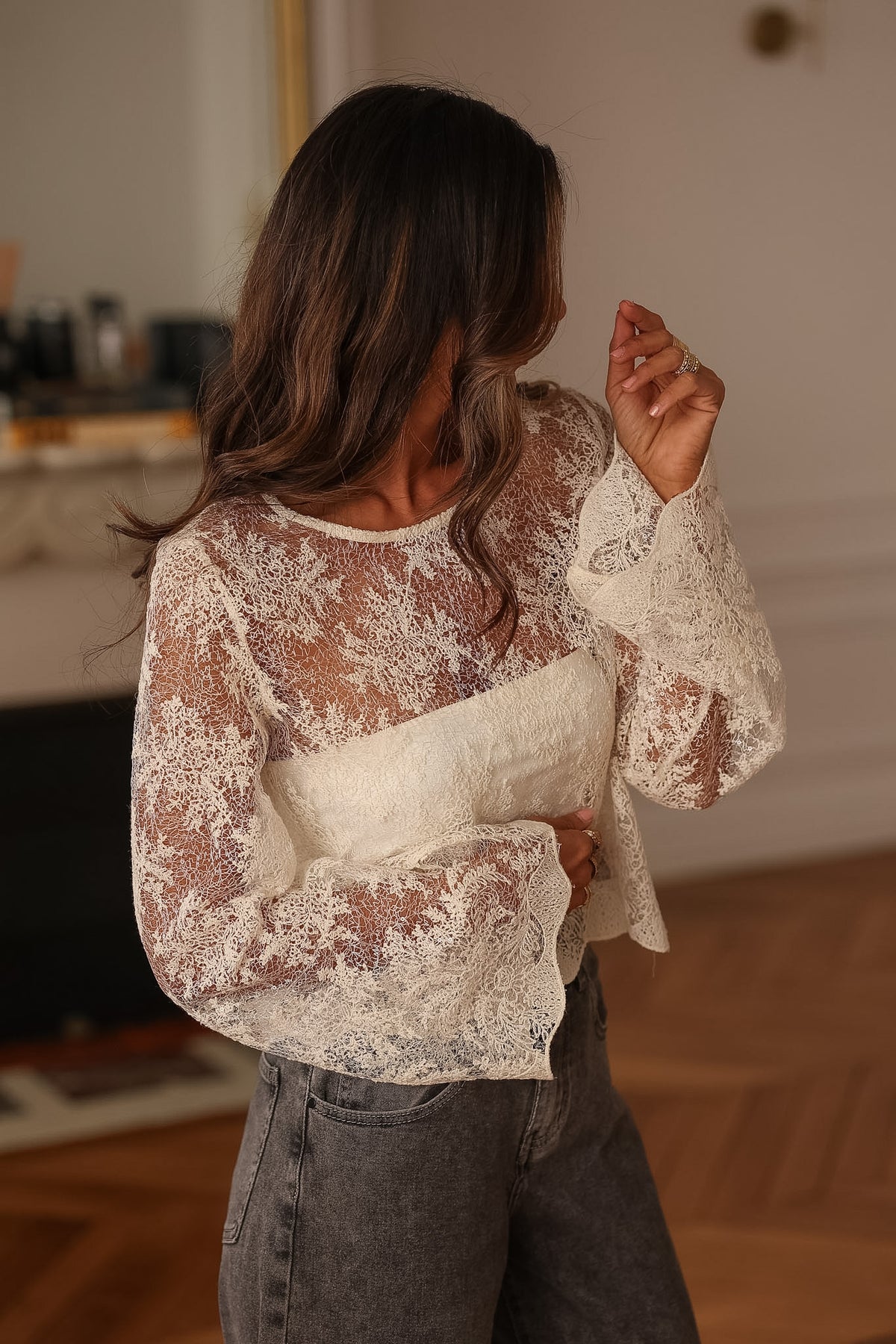 Blouse Drew en dentelle