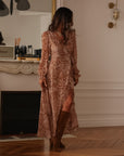 Robe longue Elva camel