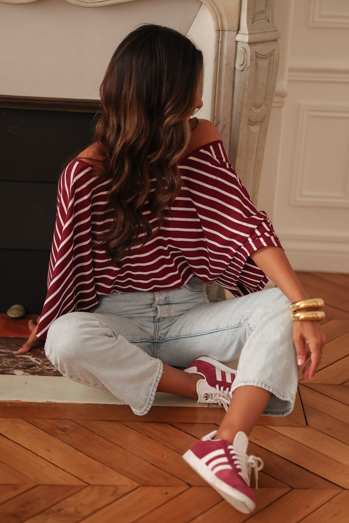 Tee-shirt Nell bordeaux