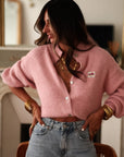 Gilet Flavie rose
