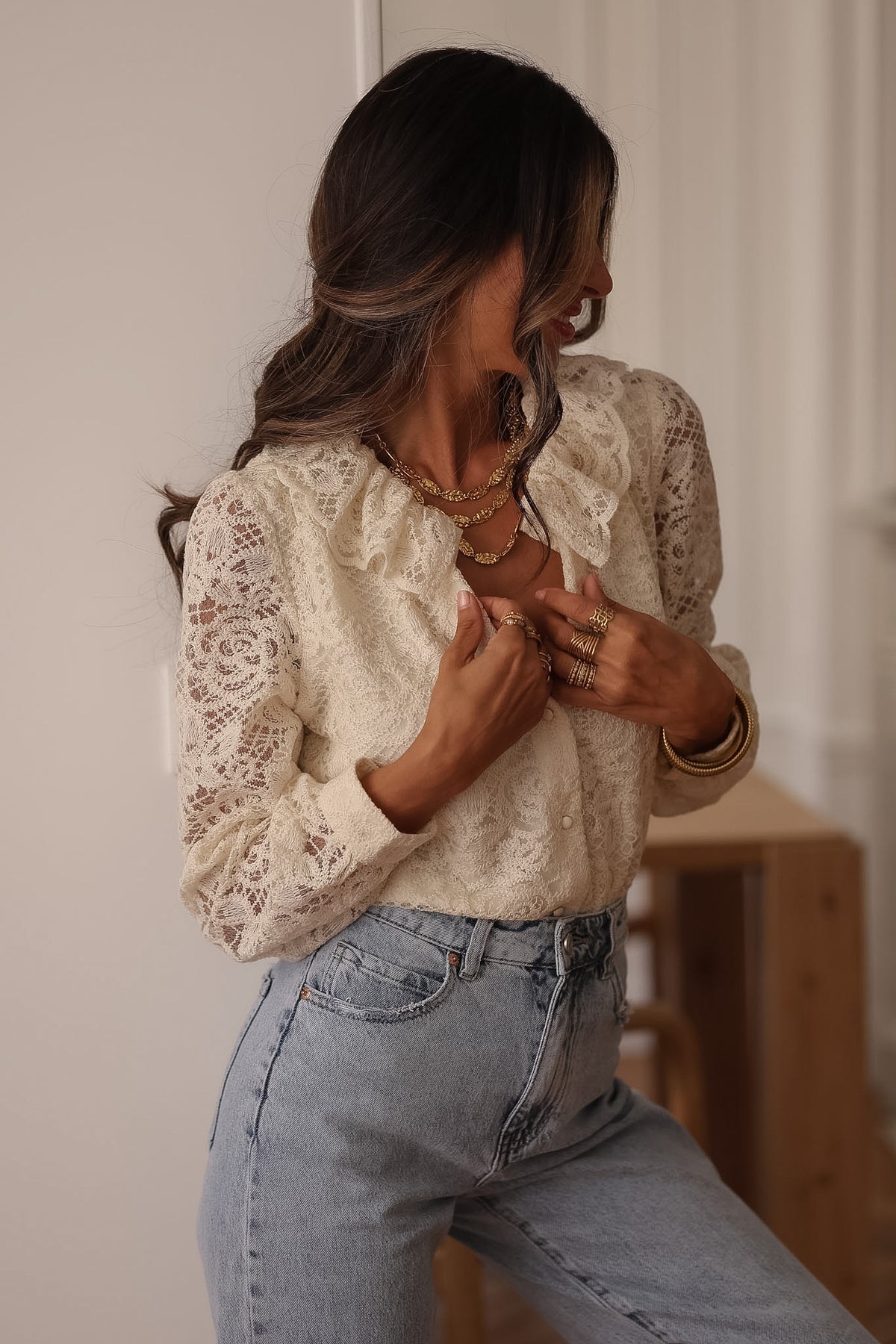 Blouse Adèle beige