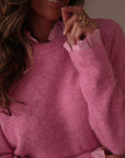 Pull Léonie rose
