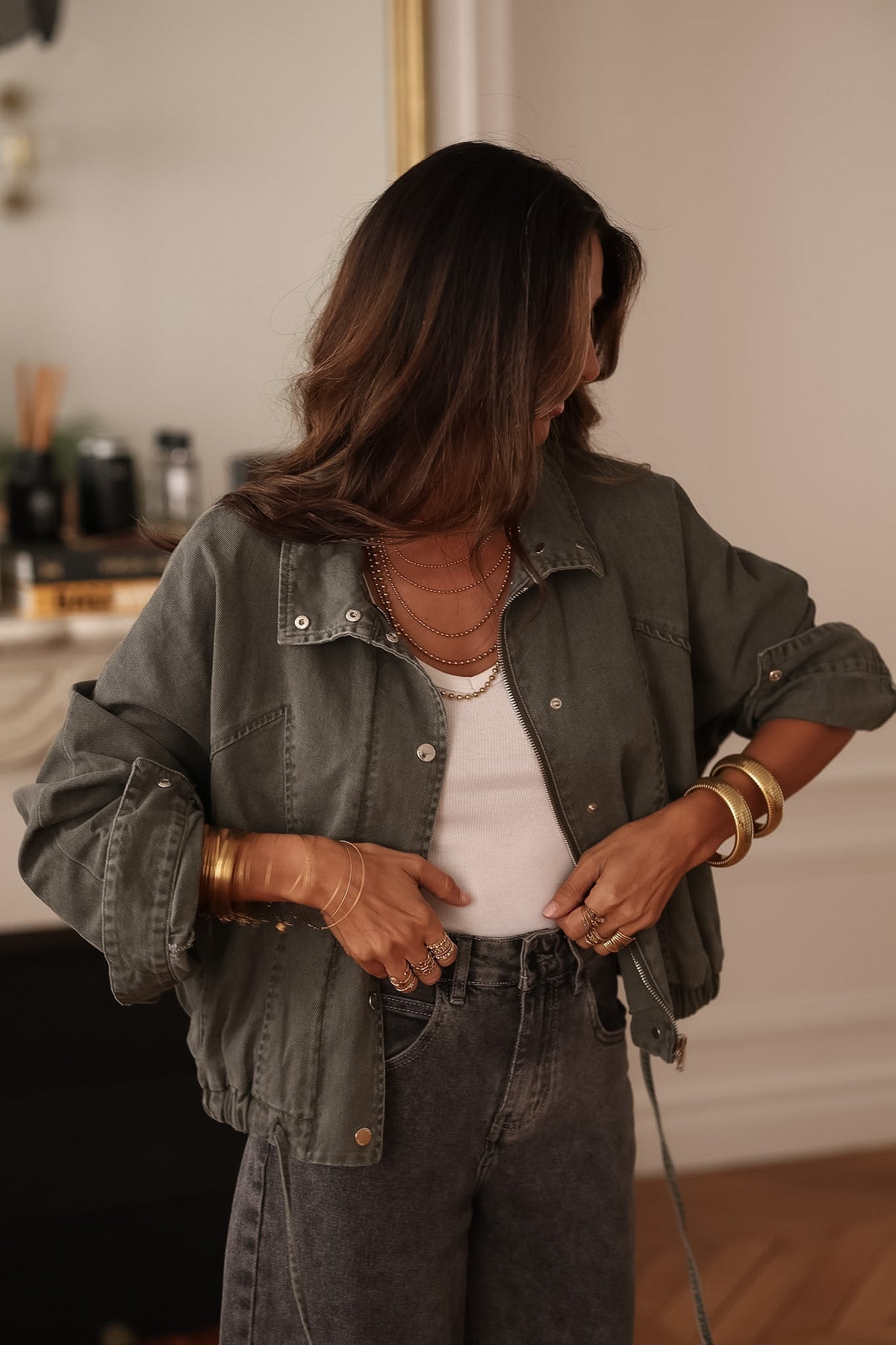 Veste Melly verte
