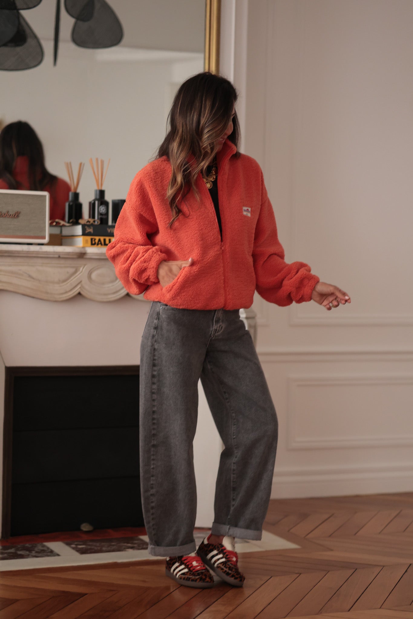 Veste polaire Johane mandarine