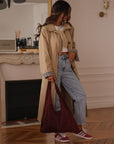 Trench long Sixtine beige