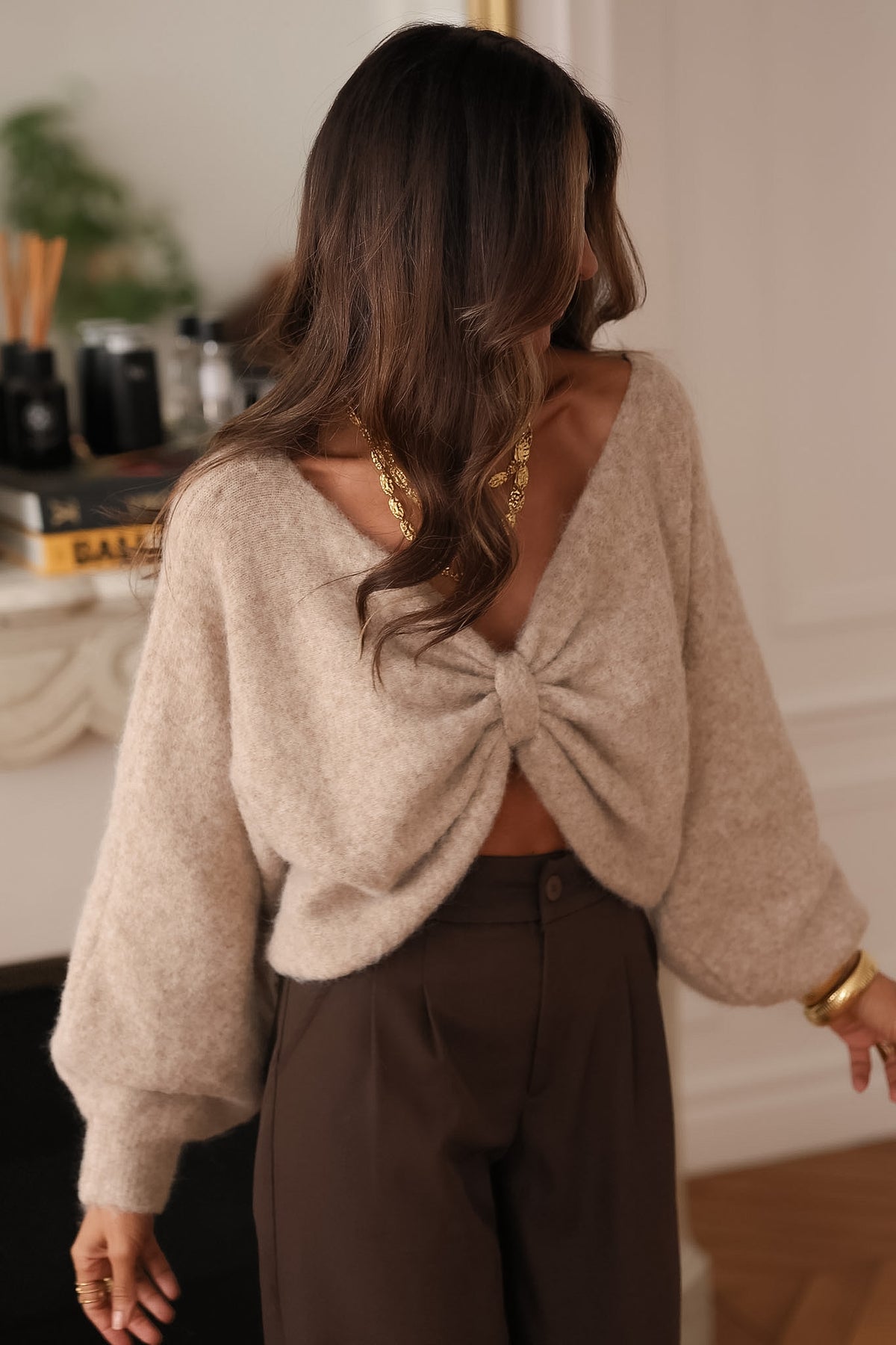 Pull Oria beige